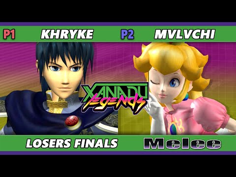 Xanadu Legends Losers Finals - mvlvchi (Peach) Vs. Khryke (Marth) Smash Melee - SSBM