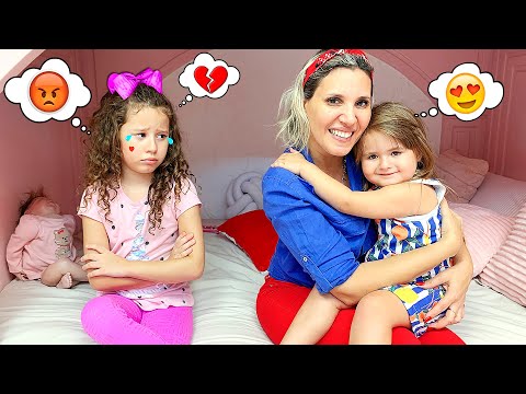 VALENTINA in a FUNNY STORY of a NEW SISTER | videos for kids