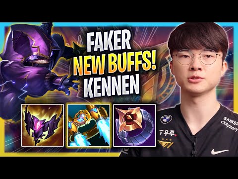 FAKER TRIES KENNEN WUTH NEW BUFFS! - T1 Faker Plays Kennen TOP vs Diana! | Season 2023