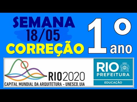 APOSTILA (semana 18/05)/1° ANO - SME RIO