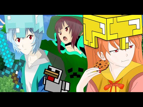 Evangelion paint crossover / Galactic encounters 2 series/ anime minecraft