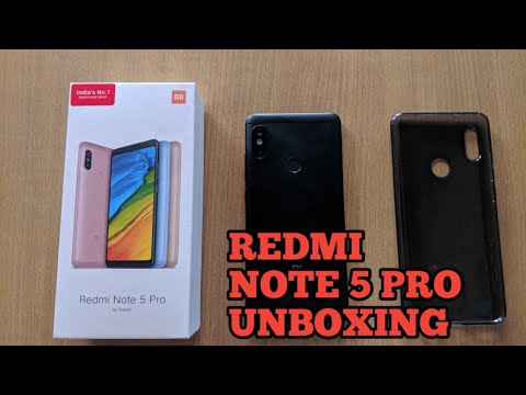 Redmi note 5 pro black colour unboxing and impressions. Video