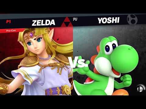 SSBU #346 - Zelda (Me) vs. Yoshi (Level 9 CPU)