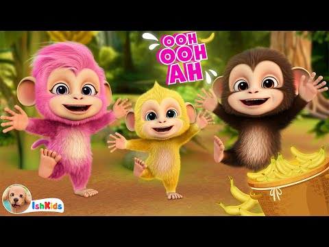 OOH OOH AH Song | Monkey Family Song | Kids Songs | IshKids