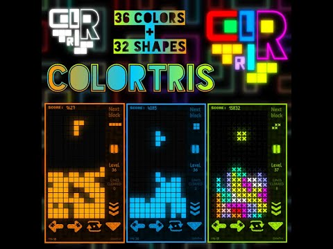 ColorTris - Classic Neon Block Video