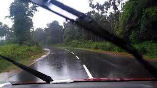 preview picture of video 'Drive in Thirtahalli rain'