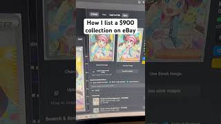 How I list a $900 collection on eBay