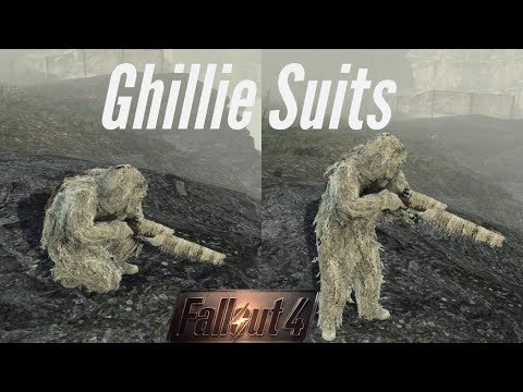 How To Get The Ghillie Suits And Weapon Wraps In Fallout 4 (Sniper Camo suits)