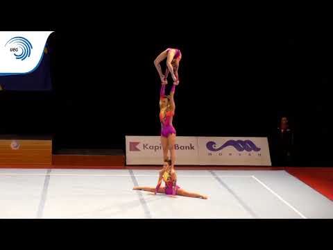 Women's group Great Britain  - 2015 junior All-Around Acrobatic European Champions
