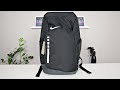Unboxing Reviewing The Nike Hoops Elite Black Anthracite Metallic Silver Backpack On Body