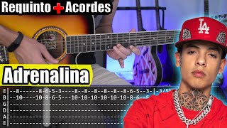 Adrenalina - Natanael Cano x Dan Sánchez - Requinto + Acordes | TABS | Tutorial Guitarra