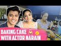 Baking My First Cake With Actor Narain Vanilla Cupcakes Diya Menon