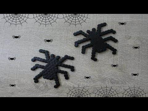 Araignées en perles à repasser / perles HAMA - Tuto HALLOWEEN