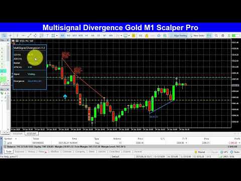 Video Multisignal Divergence Gold M1 Scalper Pro