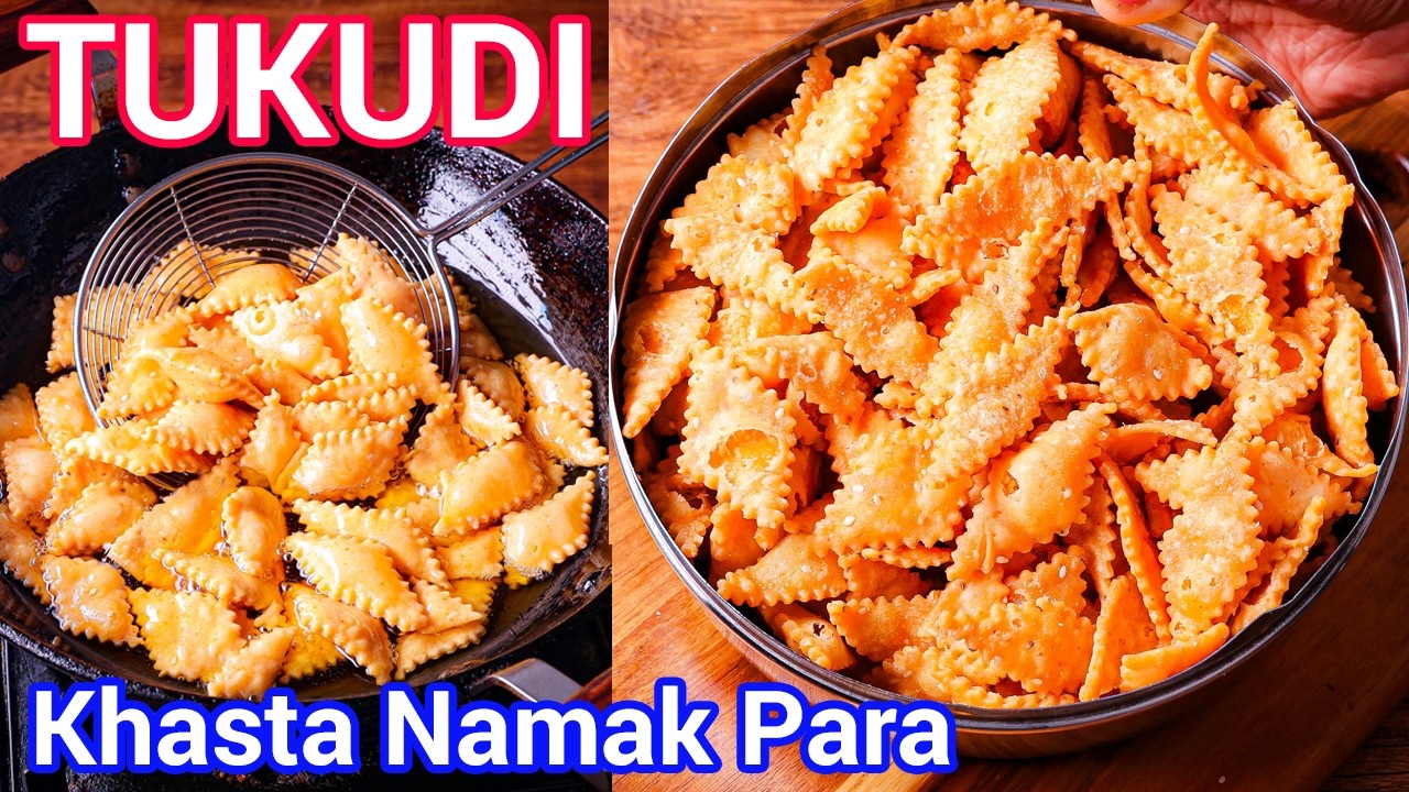 Spicy Shankarpara | Crispy Tukudi Recipe | Perfect Tea Time & Travel Snack - Masala Shankarpali