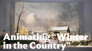 What would it feel like to take a walk through George Henry Durrie’s “Winter in the Country”