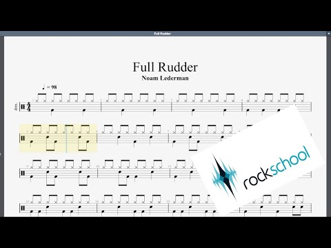 Full Rudder Rockschool Debut Grade Drums