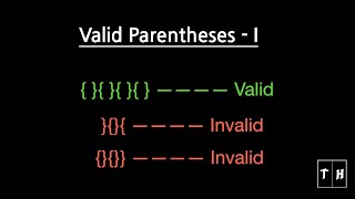 Download the video "How to Determine if a String of Parentheses is Valid or Well Formed | Part - 1| Beginner"
