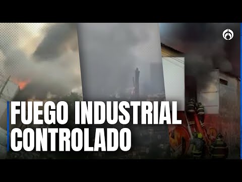 Incendio en fábrica de plástico moviliza a emergencia en San Pedro de los Pinos