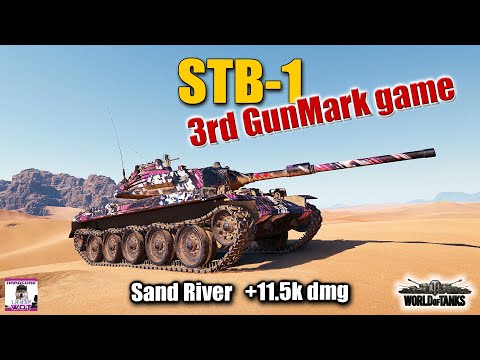 STB-1, 11.5k damage 3rd MoE game, best World of Tanks replay