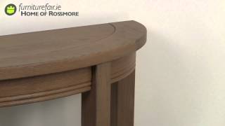 preview picture of video 'Loren Oak Half Moon Table'