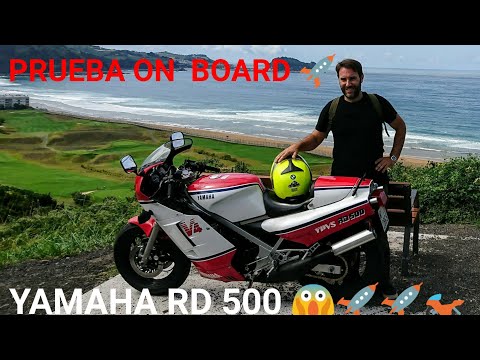 yamaha rd 500 lc v4 ypvs | Road test with video camera on the helmet