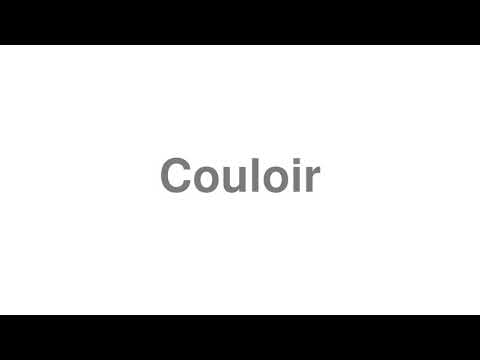 How to Pronounce "Couloir"