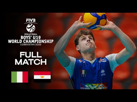 Italy vs. Egypt - Pool C | Boys' U19 World Champs 2025 - Full Match