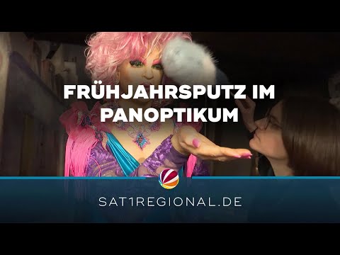 Frühjahrsputz im Panoptikum: Wachsfiguren gereinigt und aufgehübscht