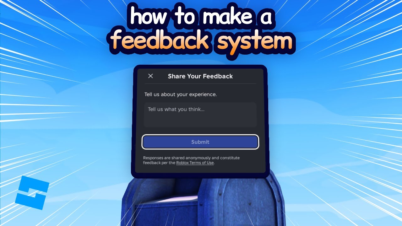 How to Make a Feedback System in Roblox Studio