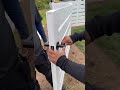 New lock installation on white aluminum gate by Alumission #alumission #gate #diygate