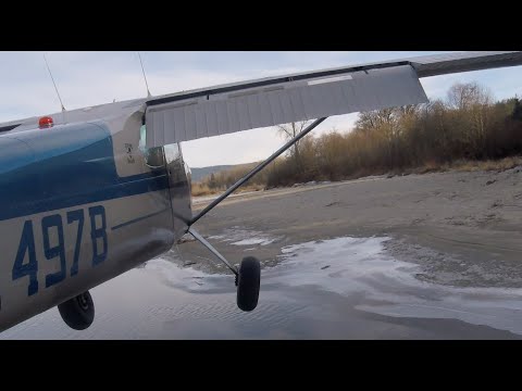 C-170 crew finds $1500 Treasure, STOL Flying Sandbars