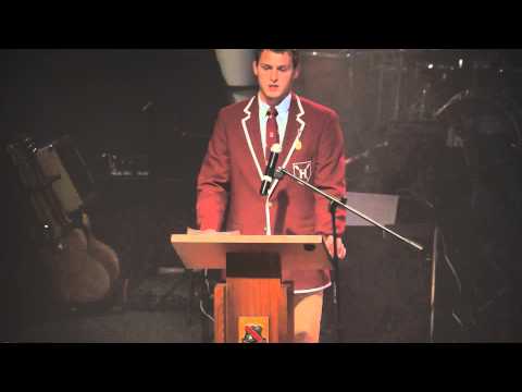 Old Boy Ryan Rasmussen Address about life at Harvard