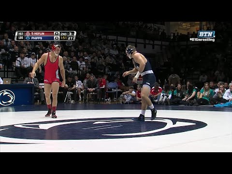 Big Ten Rewind: 2013 Wrestling - 197 LBs - Ohio State's Nick Heflin vs. Penn State's Wes Phipps
