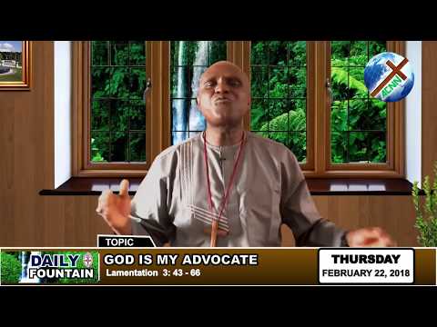 DAILY FOUNTAIN OF FEBRUARY 22, 2018 - RT. REV'D. JOLLY OYEKPEN