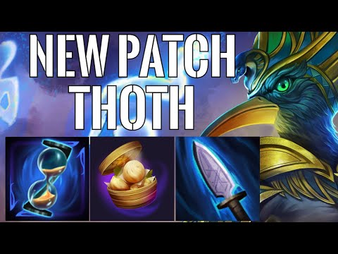 New Patch Honors To The Bird Man! Thoth Mid Gameplay (Smite Conquest)