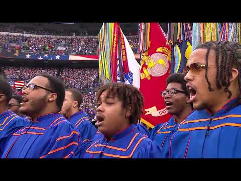 Morgan State University Choir sings National Anthem at AFC Championship Game!