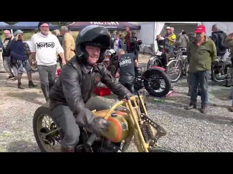 Test ride bike 216: Indian Scout 1925 with P. Bigsby OHV conversion kit.  Vintage revival Montlhéry