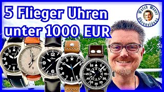 5 Fliegeruhren unter 1000 EUR | Deutsche Uhrenmarken