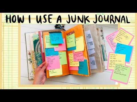 junk journal with me  process video ideas tips
