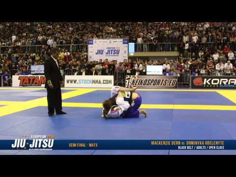 European Open 2015 Black Belt Female Open Class SEMI FINALS: MacKenzie Dern vs. Dominyka Obelenyte