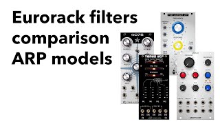 Video thumbnail for Eurorack filters - ARP models by John Schussler