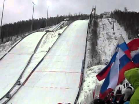 Robert Kranjec is jumping in Harrachov WC 2013