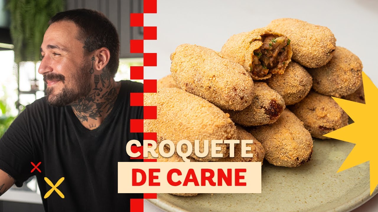 Aprenda de vez a fazer croquete de carne | Léo Abreu