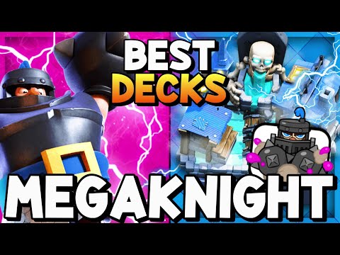 TOP 3 MEGAKNIGHT DECKS! NEW BEST MEGAKNIGHT DECKS! (2021)