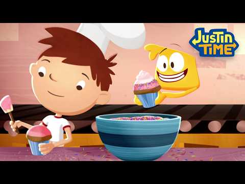 Cupcake Time! 🧁🎉 | Justin Time | Baking for Kids