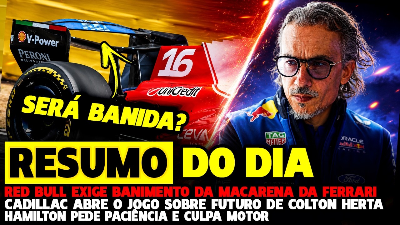 🚨TAPETÃO: RED BULL EXIGE BANIMENTO DA MACARENA DA FERRARI E HAMILTON PEDE PACIÊNCIA | FÓRMULA 1