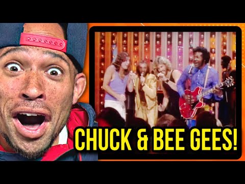 Rapper FIRST time reaction to - Chuck Berry & The Bee Gees - Reelin' and Rockin! They Horny af!