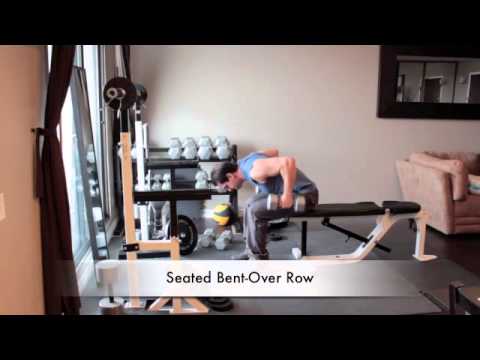 How to do a dumbbell seated bent over row
