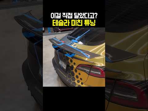 이걸 직접 달았다고? 테슬라 미친 튜닝